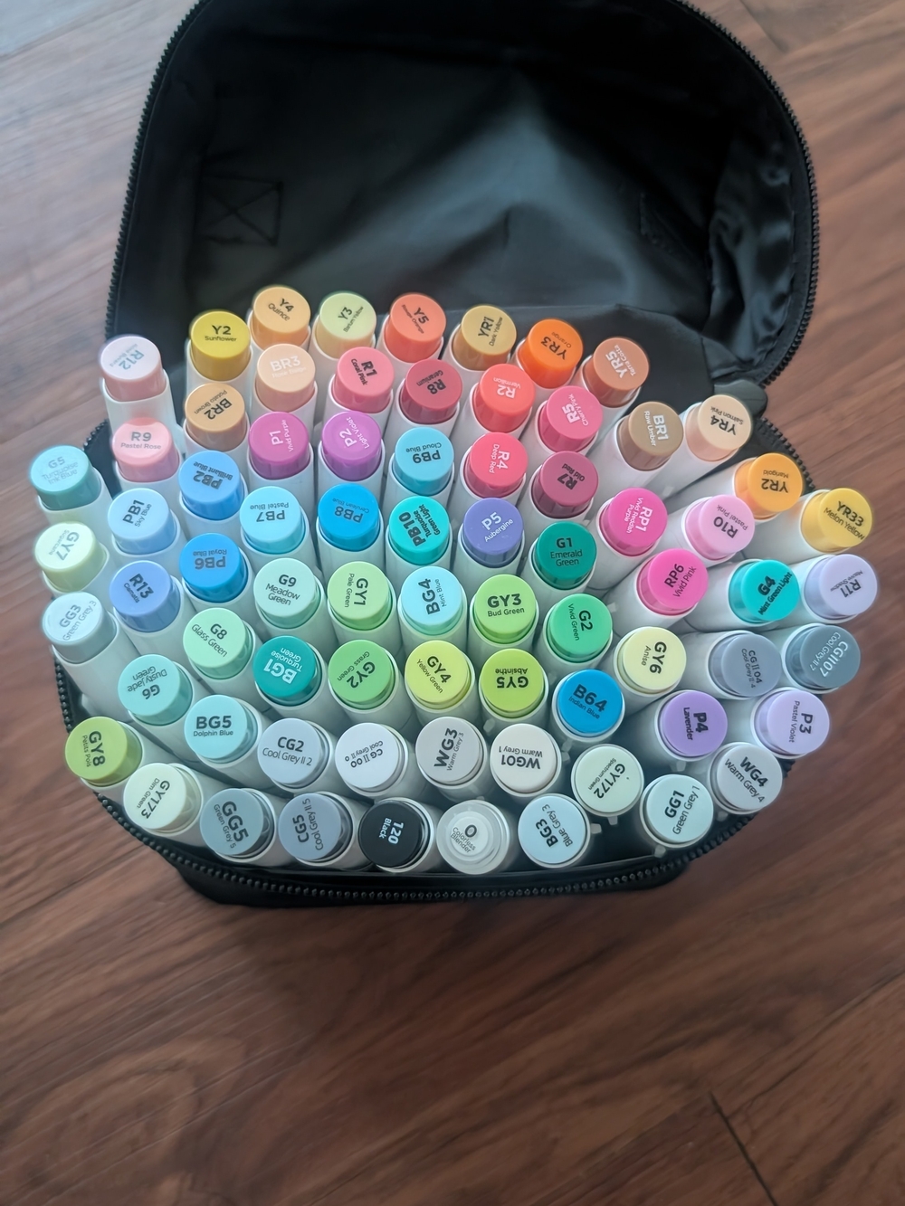 Ohuhu Alcohol Markers Brush Tip 72 Colors